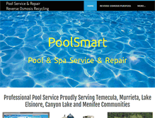 Tablet Screenshot of poolsmartpoolandspa.com